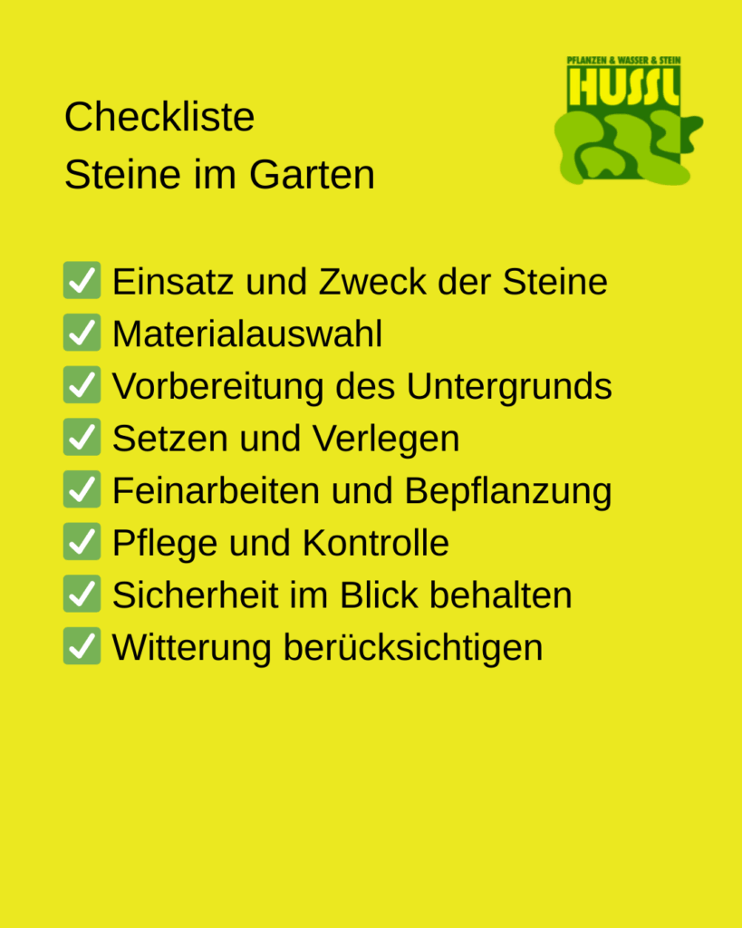 Steine im Garten