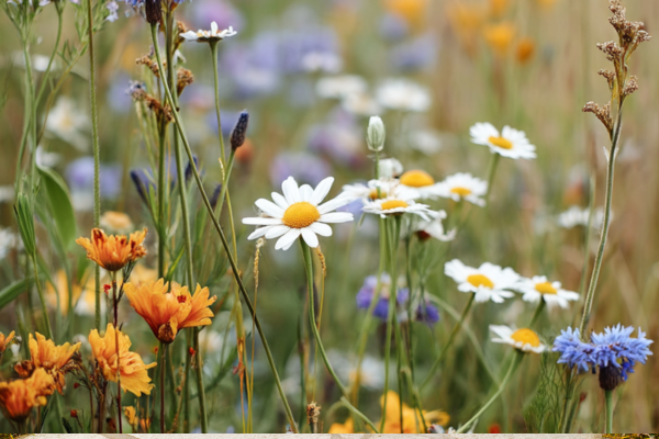 Blütenwiese Rollrasen