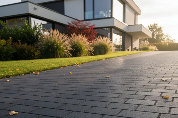 Pflastern mit Betonsteinen