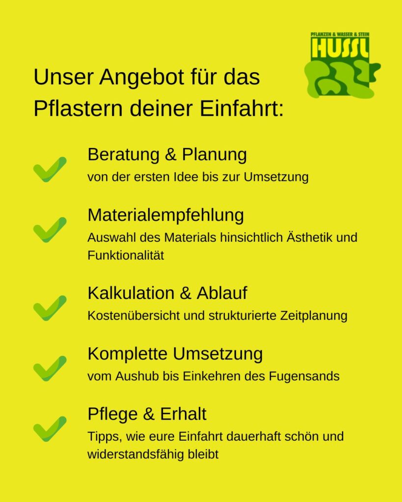 Unser Angebot für das Plastern deiner Einfahrt